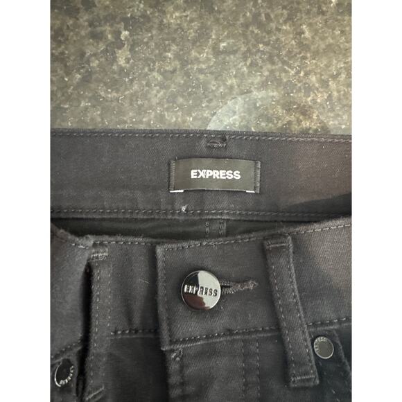 Express Hi Rise Skinny Black Jeans Size 4L - Picture 5 of 9